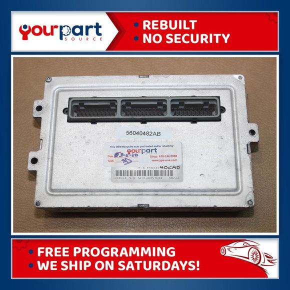 03 DODGE DURANGO 5.9L PCM ECM ECU ENGINE CONTROL COMPUTER 56040482AB REBUILT OEM