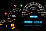 03-04 2500 SILVERADO SIERRA TRANS TEMP INSTRUMENT CLUSTER SPEEDOMETER 15114650