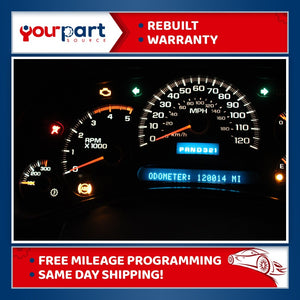 05 CHEVY DURAMAX 6.6L TRANS TEMP INSTRUMENT CLUSTER SPEEDOMETER 15135671 DIESEL