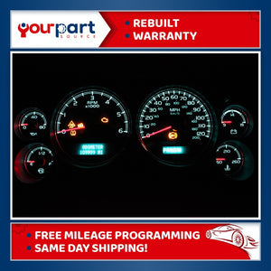 07.5-13 YUKON SIERRA SILVERADO INSTRUMENT CLUSTER SPEEDOMETER 28255338 DENALI