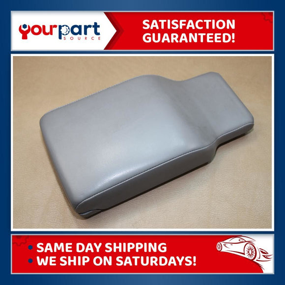 00-05 BUICK LESABRE CENTER CONSOLE ARM REST LID MEDIUM GREY LEATHER 13.5