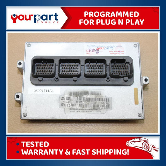 07 DODGE DURANGO 5.7L 4X4 ECU ECM PCM ENGINE CONTROL COMPUTER 05094711AL TESTED