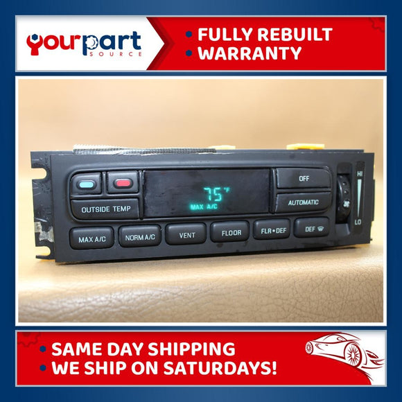96-97 LINCOLN TOWN CAR OEM AC HEATER CLIMATE CONTROL F7VH-19C933-AA OEM REMAN