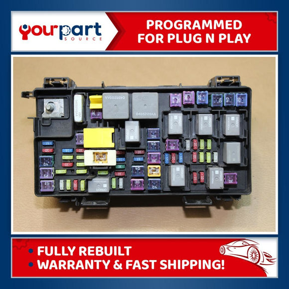 13 CHRYSLER TOWN & COUNTRY TIPM TEMIC INTEGRATED FUSE BOX MODULE 68163904 REMAN
