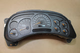 03-04 2500 3500 DENALI INSTRUMENT CLUSTER SPEEDOMETER 15114647 TRANS TEMP REMAN