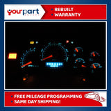 99-02 CHEVY 1500 TAHOE INSTRUMENT CLUSTER SPEEDOMETER 16264095 OVERLAY BLUE LEDs