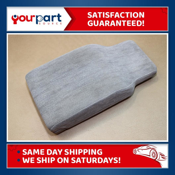 00-05 LESABRE CENTER CLOTH ARMREST ARM REST CONSOLE LID GREY FERN PATTERN 13.5