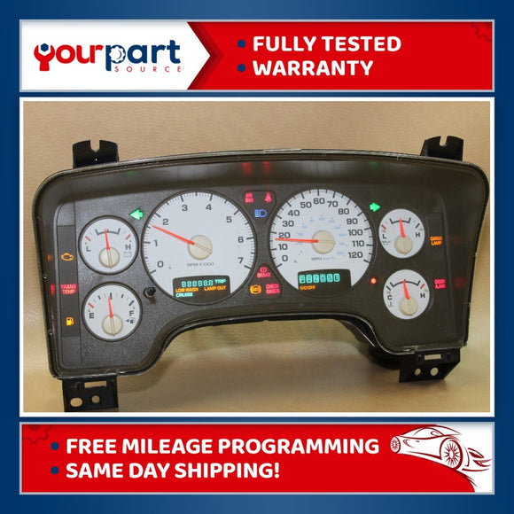 2002 DODGE RAM 1500 2500 GAS INSTRUMENT SPEEDOMETER CLUSTER 56051729 TESTED