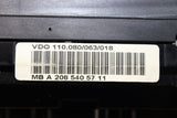 00-03 MERCEDES CLK320 CLK430 INSTRUMENT SPEEDOMETER CLUSTER A 208 540 57 11 214k