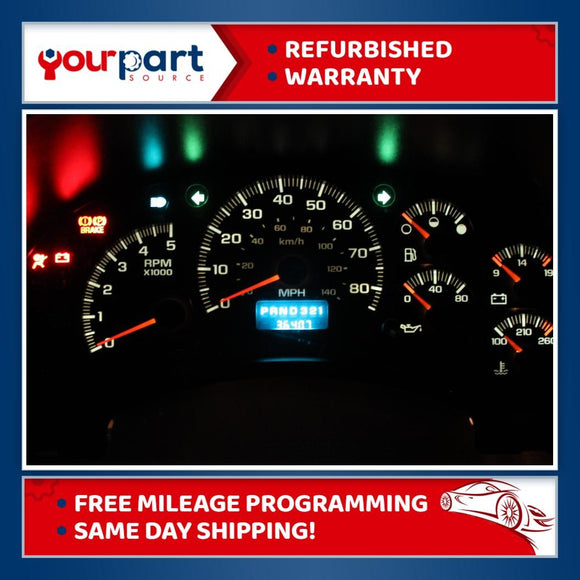 03-07 CHEVY TOPKICK KODIAK DIESEL INSTRUMENT CLUSTER SPEEDOMETER 94665991 REMAN