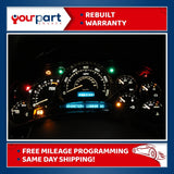 03-05 CADILLAC ESCALADE OEM INSTRUMENT CLUSTER SPEEDOMETER 15135660 REBUILT