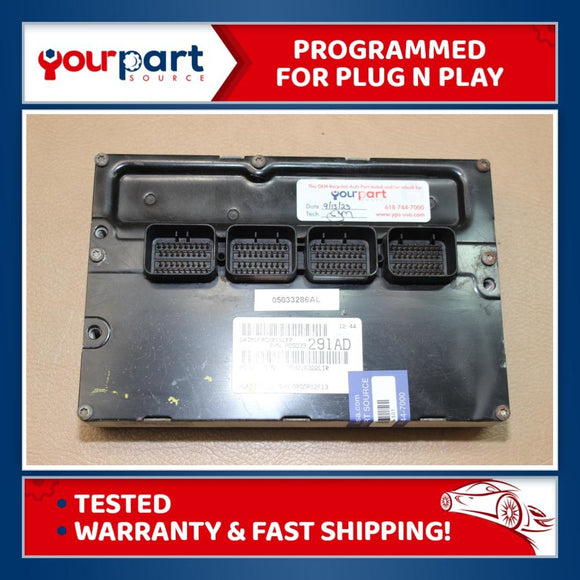 04 CHRYSLER PT CRUISER 2.4L ECU ECM PCM ENGINE COMPUTER 05033286AL TESTED