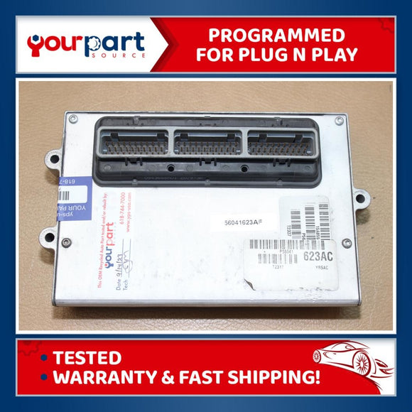99 WRANGLER 4.0L A/T ECU ECM PCM ENGINE CONTROL COMPUTER 56041623AF TESTED
