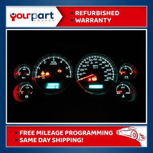 07-12 1500 2500 SIERRA SILVERADO SPEEDOMETER INSTRUMENT CLUSTER 28048855 REBUILT