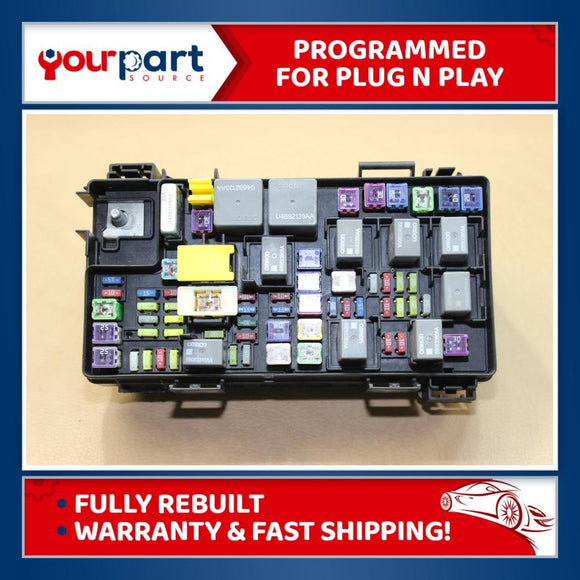 15 2015 JEEP WRANGLER OEM TIPM TEMIC INTEGRATED FUSE BOX 68263897 REBUILT OE